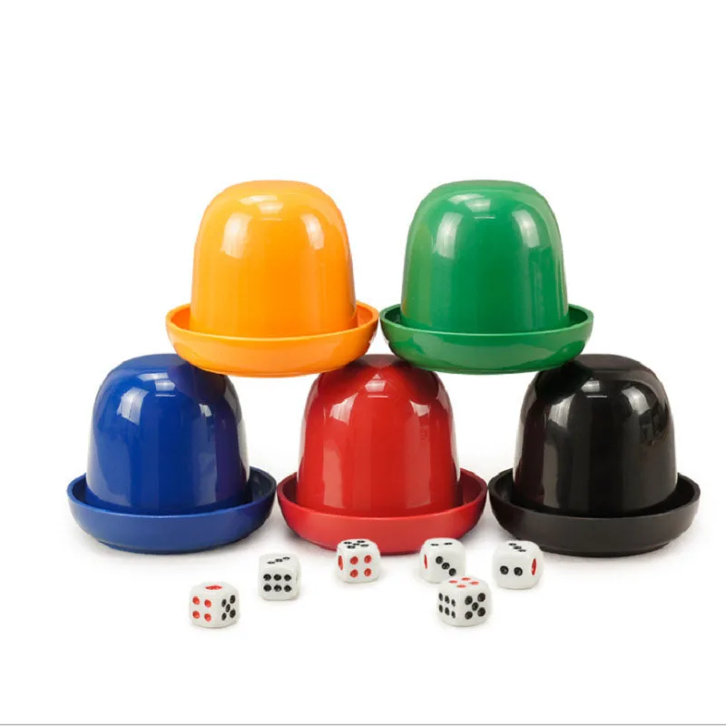 

Bar Party Dice Cup Drinking Board Game Gambling Dice Box with 13mm dice Table Games 2 Sets