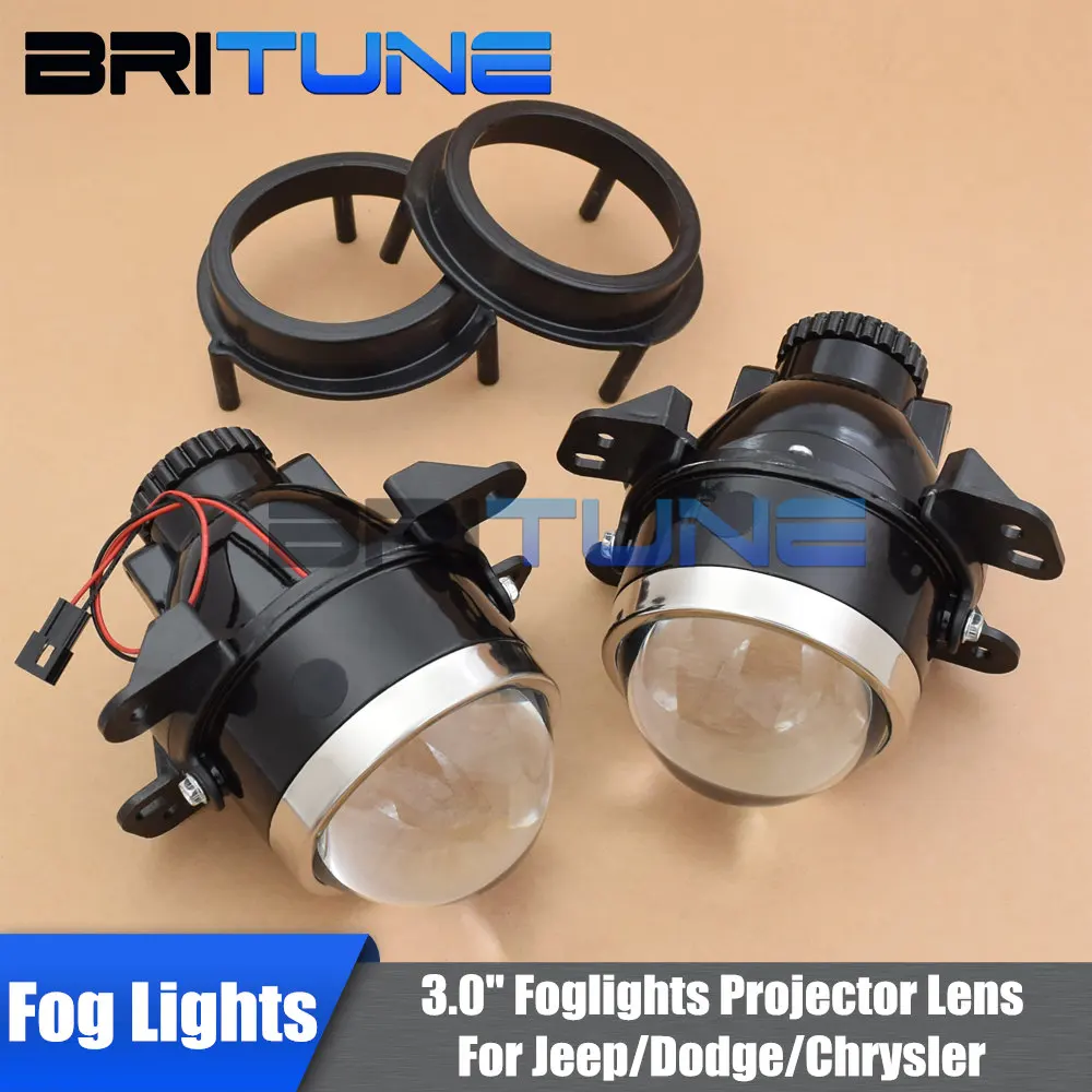 Buy 3.0'' HID Fog Lights Lamps Bi xenon Projector Lenses Using D2H Xenon Bulbs