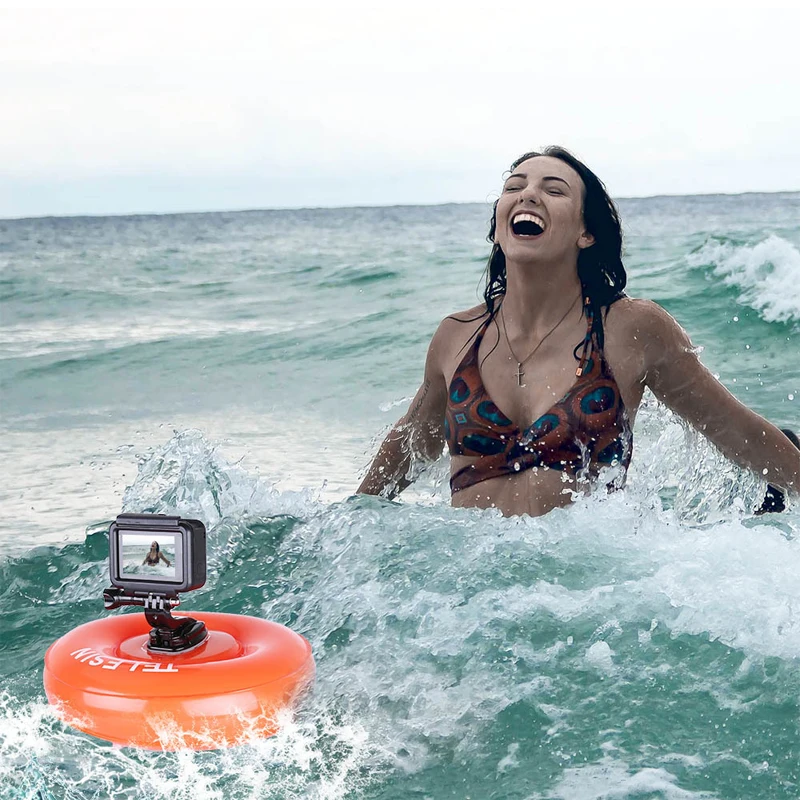 Float disc Water inflatable Floating Airbag Platform Buoyant Pad with Flat mounting For Gopro Xiaomi YI 4K SJCAM Camera Accessories (7)