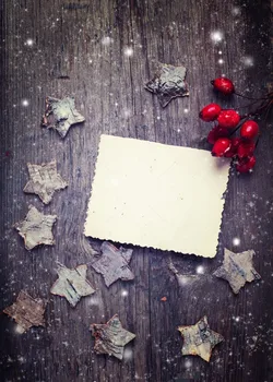 

decorations stars vintage hard wood Paper Background Vinyl cloth High quality Computer print christmas backdrops