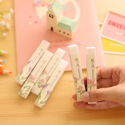 

1PCS New Creative Stationery Supplies Kawaii Cartoon Pencil Erasers for Office School Kids Prize Writing Drawing Student Gift