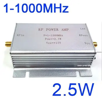 

1MHZ-1000MHZ 2.5W HF VHF UHF FM transmitter Broadband RF power Amplifier For Ham Radio Walkie talkie Short wave remote control