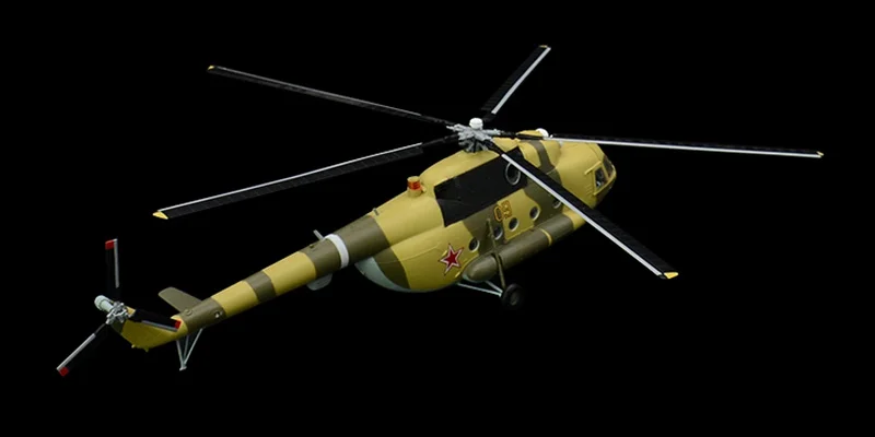 Предварительно построенный 1: 72 Mi-8 Хип Средний двухтурбинный вертолет хобби Коллекционная готовая пластиковая модель самолета