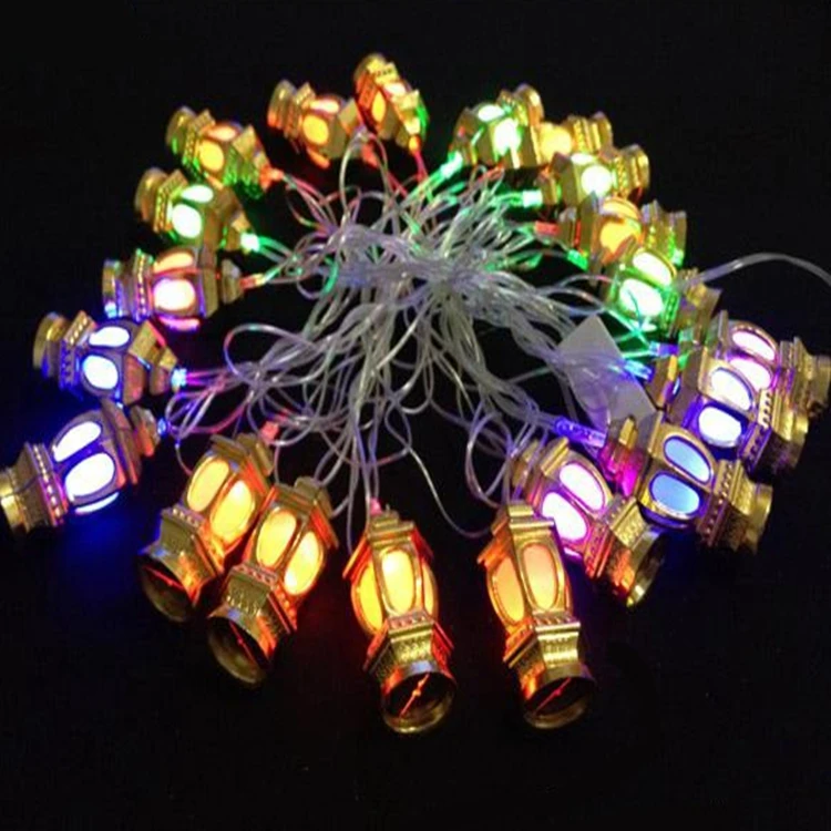 AC110V/220V 4M/20 Flashing LED RGB Colourful Chinese Lantern String Lights for Christmas Holiday ...