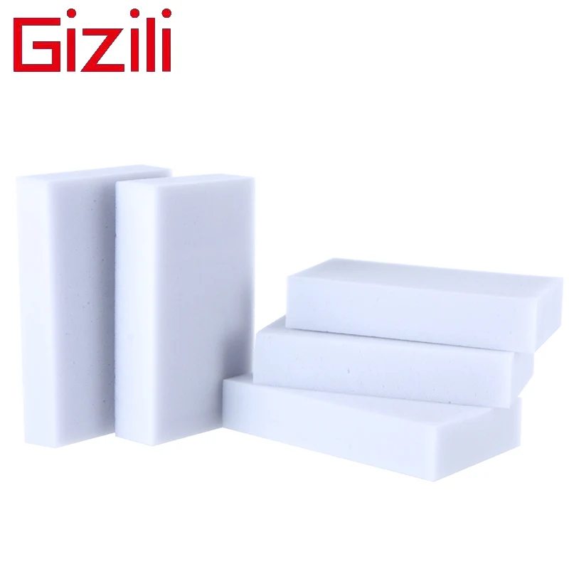 

100 pcs/lot Gray Magic Sponge Eraser Melamine Cleaner,multi-functional Cleaning 100x60x20mm Wholesale Retial Free Shipping