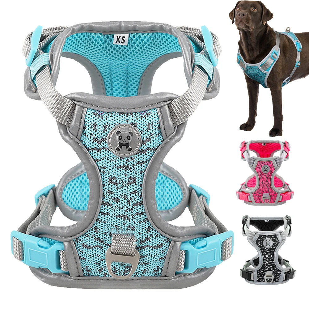 Dog Harness Large Nylon Breathable Big Dog Puppy Harness Vest Pet Harnesses For Small Medium