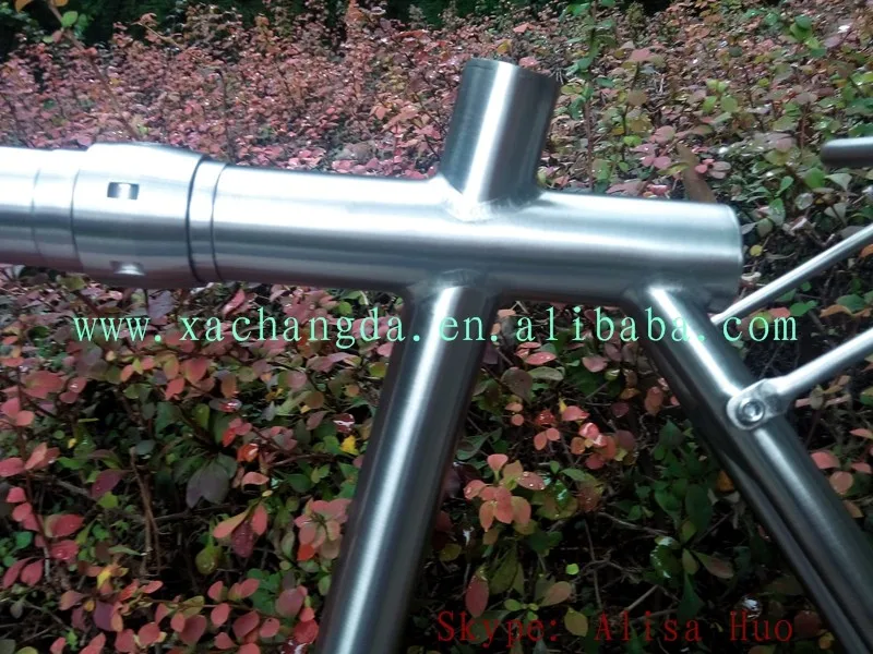 Best titanium touring bike frame with S&S coupler titanium 700C bike frame with S&S coupler 6