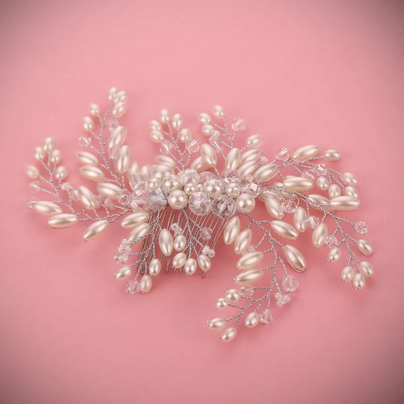 Wedding-Hair-Comb-Accessories-Bridal-Luxury-Charms-Pearl-Jewelry-Handmade-Clear-Crystals-Beads-Bridal-Wedding-Tiara (5)