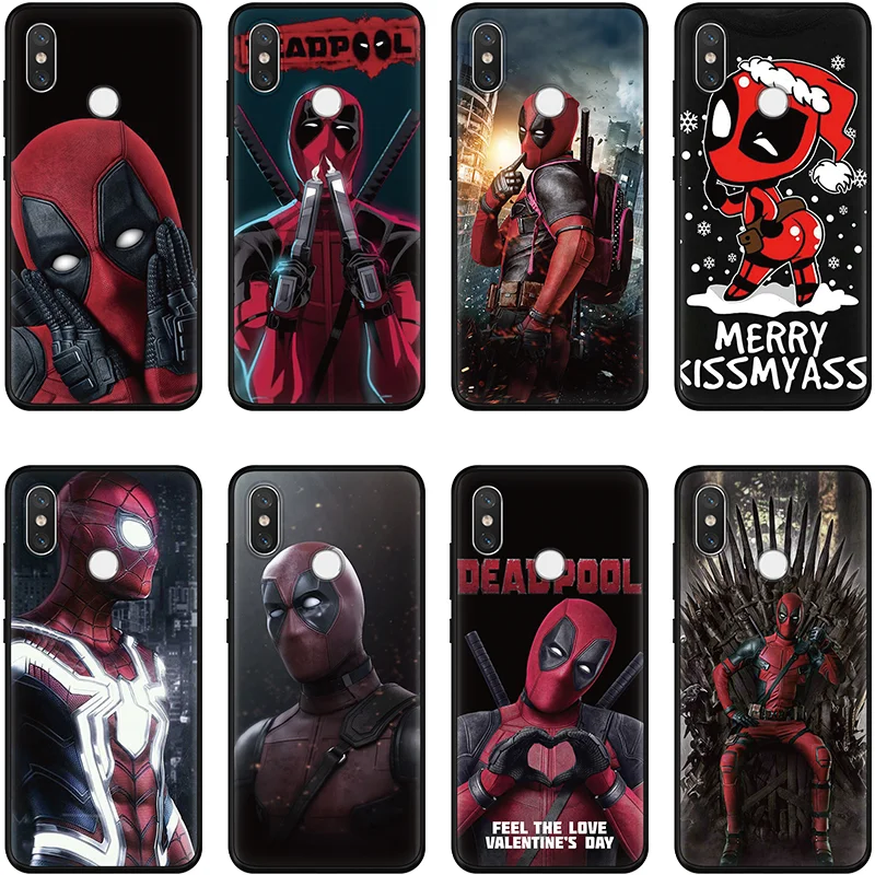 

Deadpool Comic Black Matte Silicone Cover TPU Soft For Xiaomi Mi 9 8 Lite A2 A1 5X 6X For Redmi 6A S2 4X 5A Note 7 5 Pro 4X Case