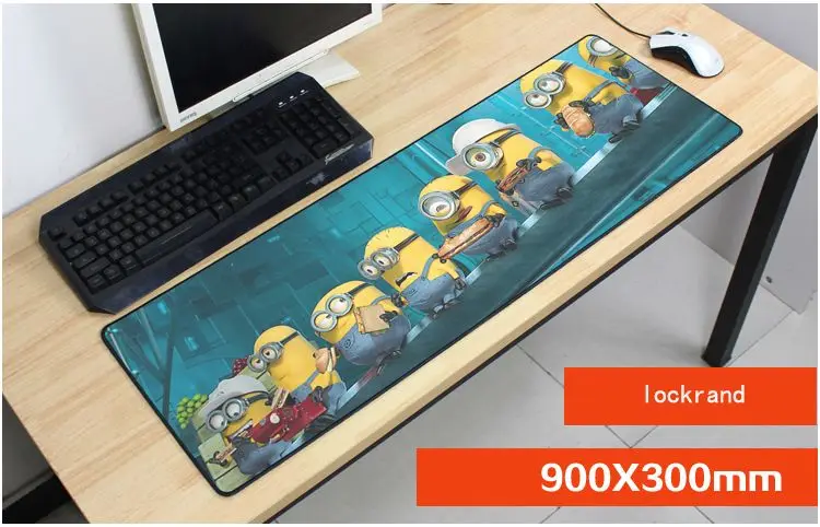 Коврик для мыши 90x30 см с миньонами восхитительный игровой коврик геймерский