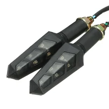 4 pcs 12 V 6 LED Della Bici del Motociclo Spia Indicatore di Direzione Luce di Svolta Lampada Ambra girando Indicatore di Direzione Lampeggiante luce Della Lampada del Flash motore