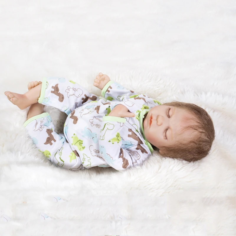 

Bebes Reborn Dolls 52cm Soft Silicone Bonecas Cute Quiet Sleeping Reborn Dolls Christmas Gifts lol Doll Surprice for Girls Boys