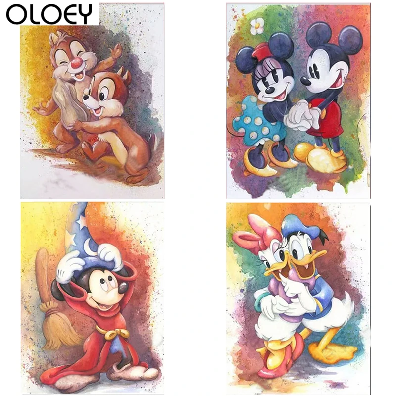 

Full Square Drill Cartoon Diamond Painting Disney 5D Embroidery Special Diamond Accessories Cross Stitch Wall Decor Gifs