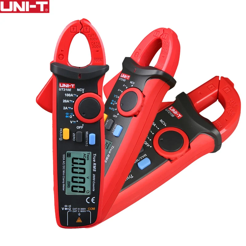 

UNI-T UT210E Digital Clamp Meters True RMS Mini AC/DC Current Voltage Auto Range VFC Capacitance Non Contact Multimeter Tester