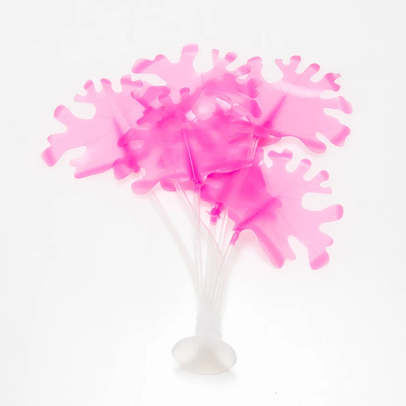 1Pcs Aquarium Decoration Artificial Silicone Coral ...