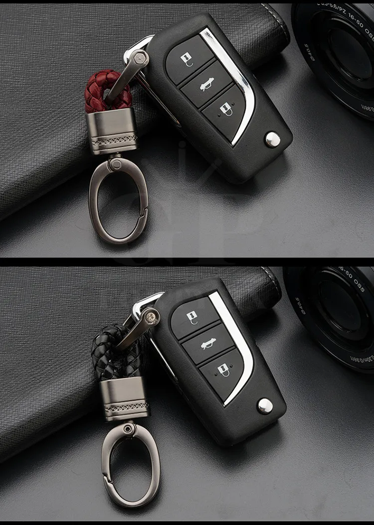 Кожаный+ металлический автомобильный брелок для ключей для автомобиля и дома, ключница для Nissan Bmw Honda Skoda VW KIA hyundai Toyota