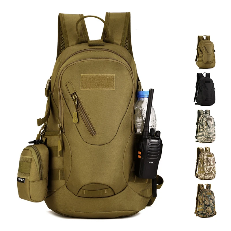 

20L Outdoor Hiking Camping Hunting Molle 3P Military Tactical Backpack Male Nylon Army Pack Mochila Military Tactical Bag
