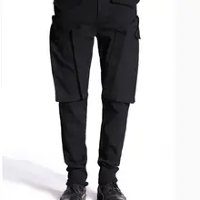 Горячая новинка года сезон весна лето Модные мужские узкие шаровары Персонализация Новинка повседневные штаны dj парикмахер ночной клуб