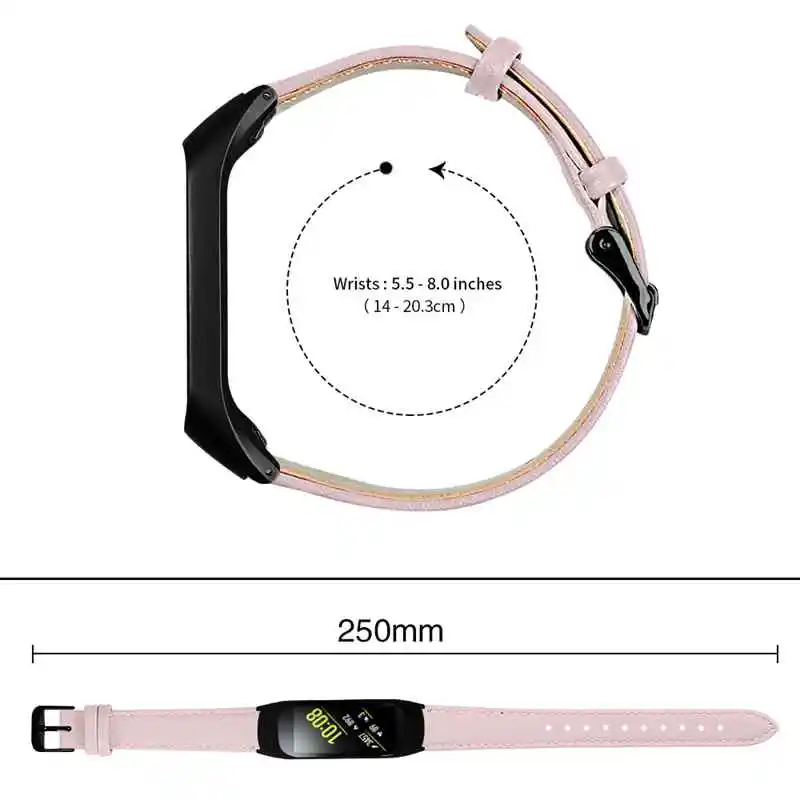 Oulucci классический кожаный ремешок для samsung galaxy ремешок классический для samsung часы fit-e SM-R375 ремешки для часов - Цвет: Pink