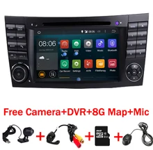 En Stock Quad Core 1024*600 Pantalla Táctil de Coches Reproductor de DVD para mercedes W209 W219 w211 Android 7.1 3G WIFI Radio Stereo GPS 3G DVR