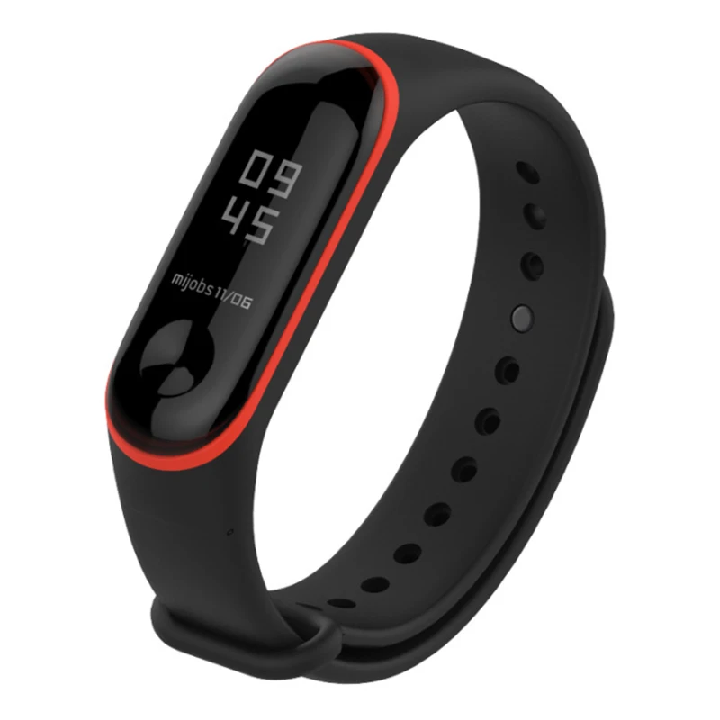 Двойной Цветной mi band 3 Аксессуары pulseira mi band 3 ремешок Эластичный термопластиковый ТПУ ремешок для xiaomi mi 3 band