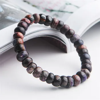 

Drop Shipping 9mm Marquise Abacus Crystal Beads Stretch Bracelets Woman Lady Natural Sugilite Bracelet