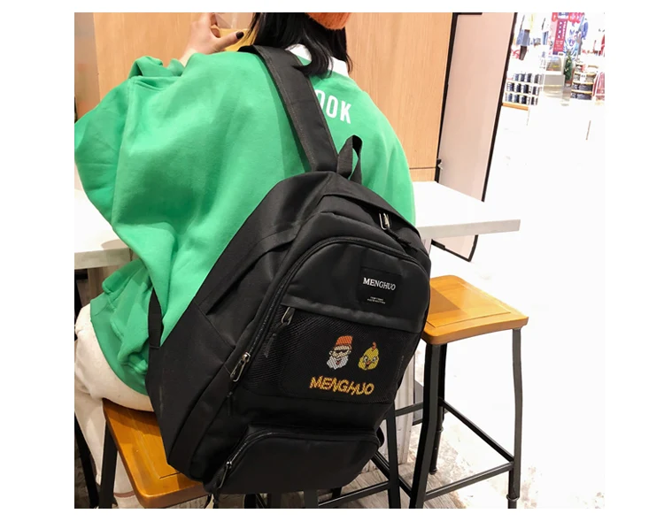 Модный женский рюкзак для подростков; рюкзак для девочек; водонепроницаемый нейлоновый рюкзак; комплект из 2 предметов; сумка на плечо; рюкзаки; женская сумка