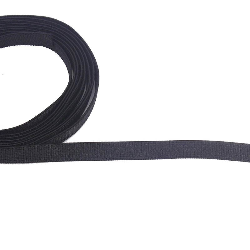 

40yard 10mm Width Black White Elastic Spaghetti Ribbon Bra Strap Tape Band Bra Accessories for Craft T1909-2
