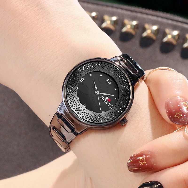 Простые Модные часы Женские Новые Креативные наручные часы из нержавеющей стали женские наручные часы женские часы Montre Femme Relogio Feminino