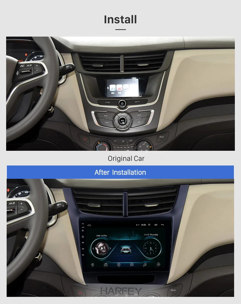 Top Harfey for Chevy Chevrolet New Sail 2015-2016 9" Android 8.1 HD Touchscreen Bluetooth GPS Radio USB AUX support Carplay 3G WIFI 1 Top Harfey for Chevy Chevrolet New Sail 2015-2016 9" Android 8.1 HD Touchscreen Bluetooth GPS Radio USB AUX support Carplay 3G WIFI 1