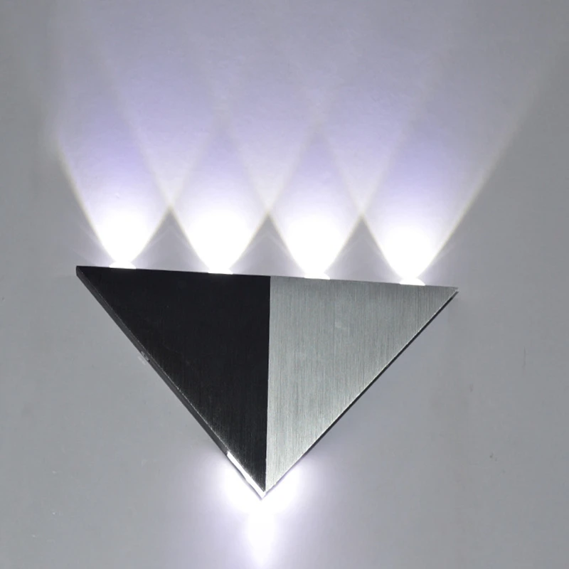 LED Aluminum Triangle Shape Lamp LED Wall Lamp Indoor Home  Dining Room Bedroom Foyer Outdoor Novelty Creative Lighting Fixture (7)