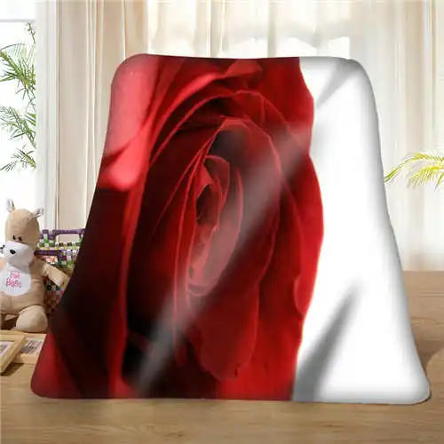 Custom green-rose-photos-(1) одеяло мягкий флис DIY ваша фотография украшение спальня диван мульти размер#929-02-003-78 - Цвет: Blanket