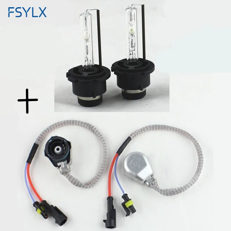 

D2S D2C HID xenon headlight bulb + D2 AMP HID Wiring Harness cable AC 35W Car D2S D2C HID Xenon headlight fog light kit