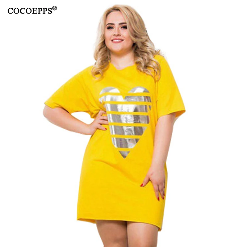 2017 Fashionable Women Summer Dress Large Size New Love Floral Print Dresses Big Size Casual Loose Plus Size Female Vestidos 6XL plus-floral-dress : image 2017 Fashionable Women Summer Dress Large Size New Love Floral Print Dresses Big Size Casual Loose Plus Size Female Vestidos 6XL plus-floral-dress