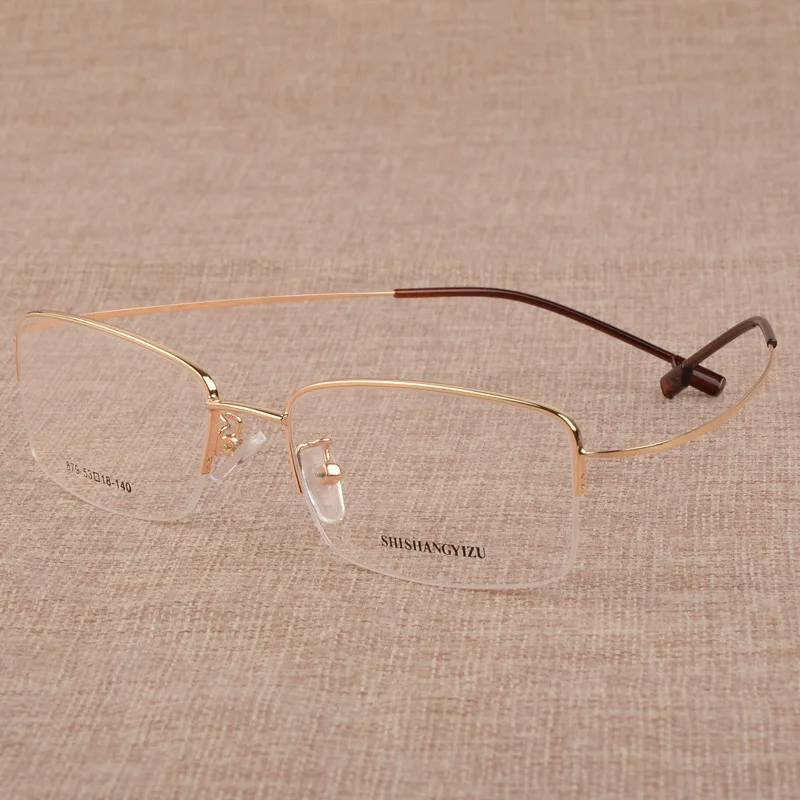 Alloy Titanium Glasses Frame Men Ultralight Prescription Eye Glasses Women Myopia Optical Frame Eyeglasses Screwless Eyewear 879