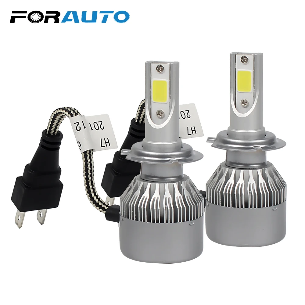 

FORAUTO Daytime running light DRL C9 H7 60W/set Car-styling Super Bright Fog Light 1 Pair LED Car Headlight Head Lamp