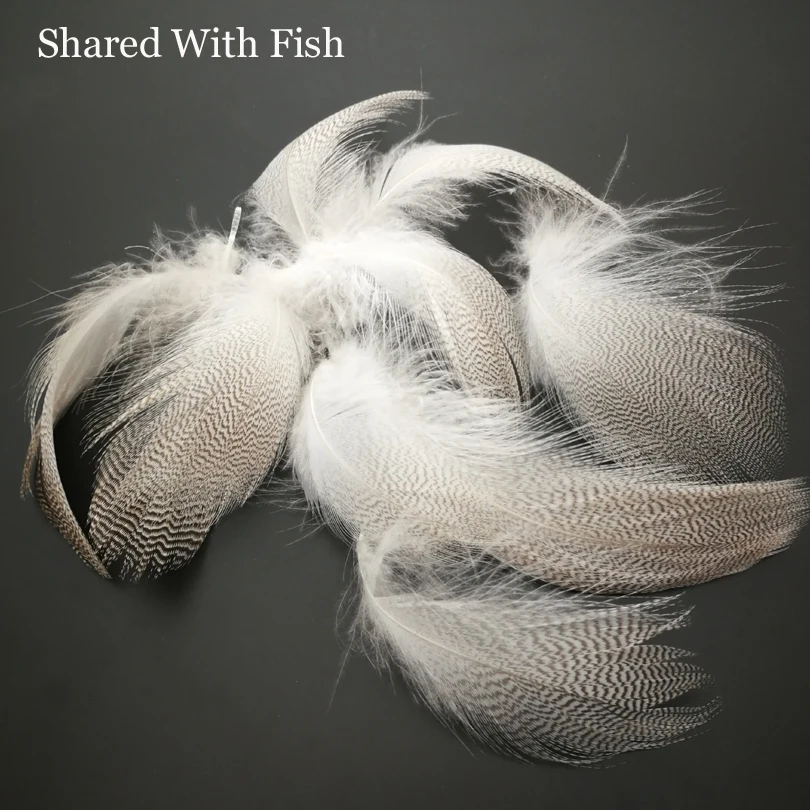 

10Pcs Natural Barred Mallard Duck Flank Feathers Wild Goose Hair for Fly Wings Tails Streamers Fly Tying Material