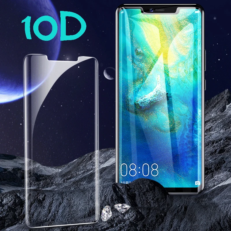 

10D Full Cover Tempered Glass For Huawei Mate 20 Pro P20 Pro Film curved tempered glass For Huawei Mate 10 20 lite Glass HD film