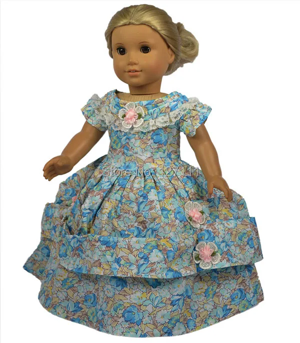 AMERICAN PRINCESS girl doll clothes and accessories Senior dress Fits 18 girl dolls 1pcs