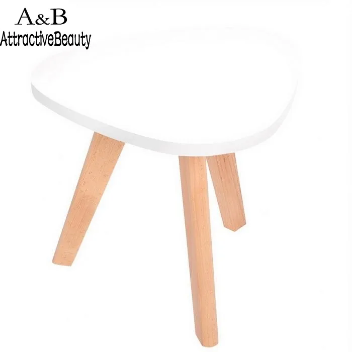 Homdox Mini Triangle Side Table Coffee Tea Table Living Room Balcony Table N40*