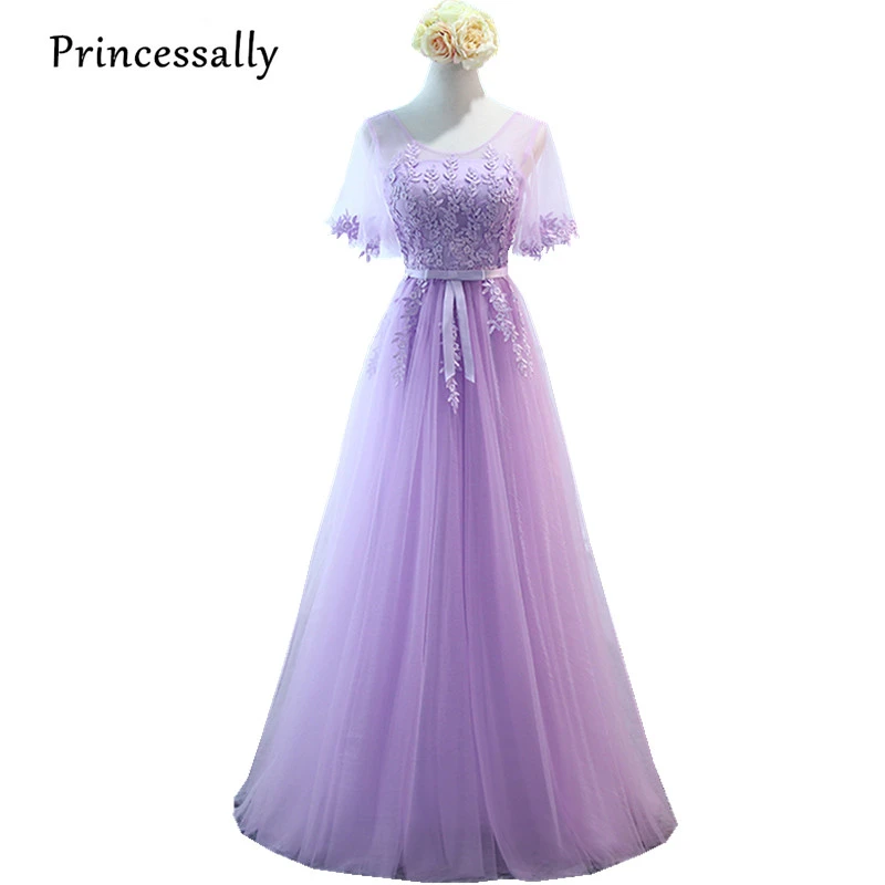 purple long sleeve bridesmaid dresses