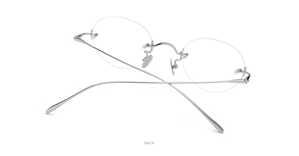 FONEX B титановые очки без оправы, женские винтажные Ретро очки, оправа для очков, мужские высококачественные оптические очки по рецепту близорукости 869