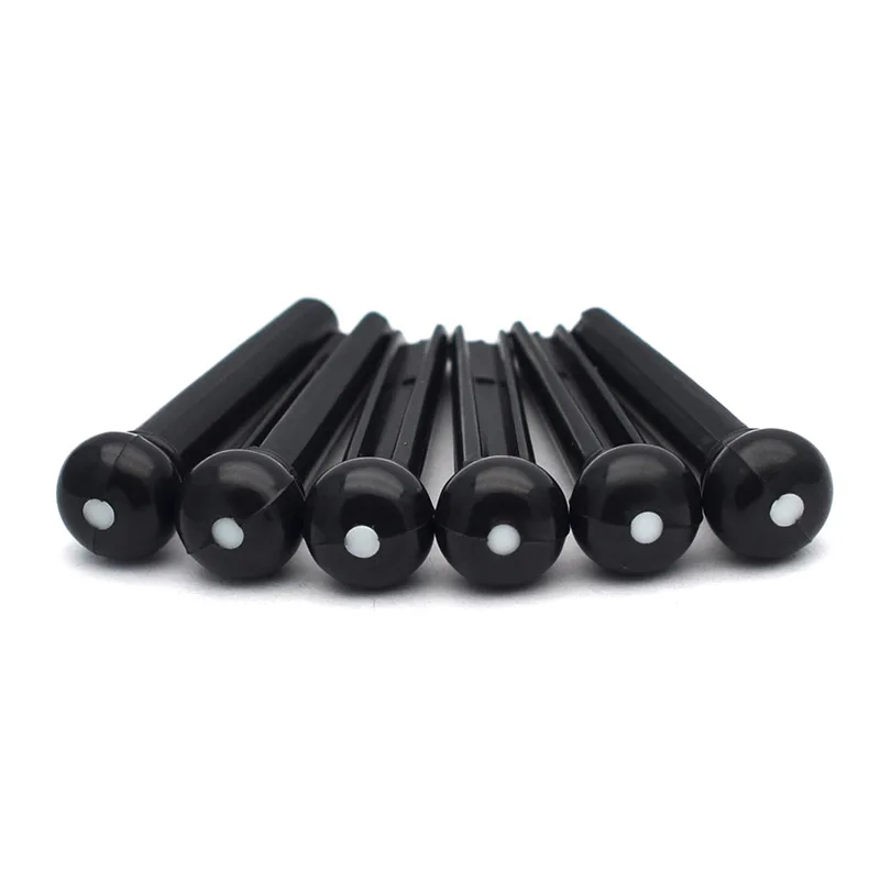 6Pcs Acoustic Guitar Abs Plastic Bridge Pins - 1000pcs Classical Style Acoustic Guitar Slotted Bridge Pin With Dots Abs Plastic Guitar Parts Accessories Ivory Black Guitar Parts Accessories Aliexpress