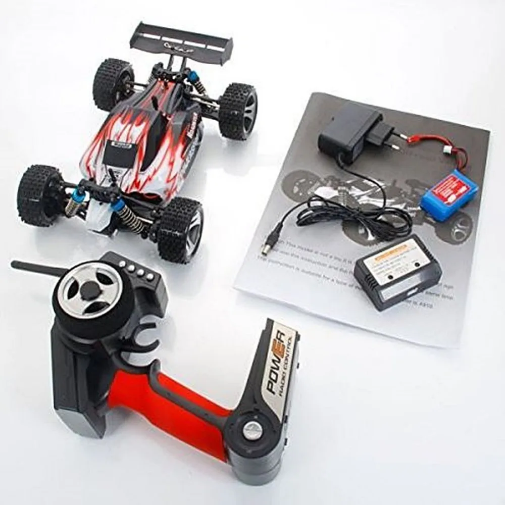 WLtoys A959 высокоскоростной вихревой 4-канальный 1:18 2,4 ГГц 4WD Электрический Радиоуправляемый автомобиль внедорожный багги автомобиль