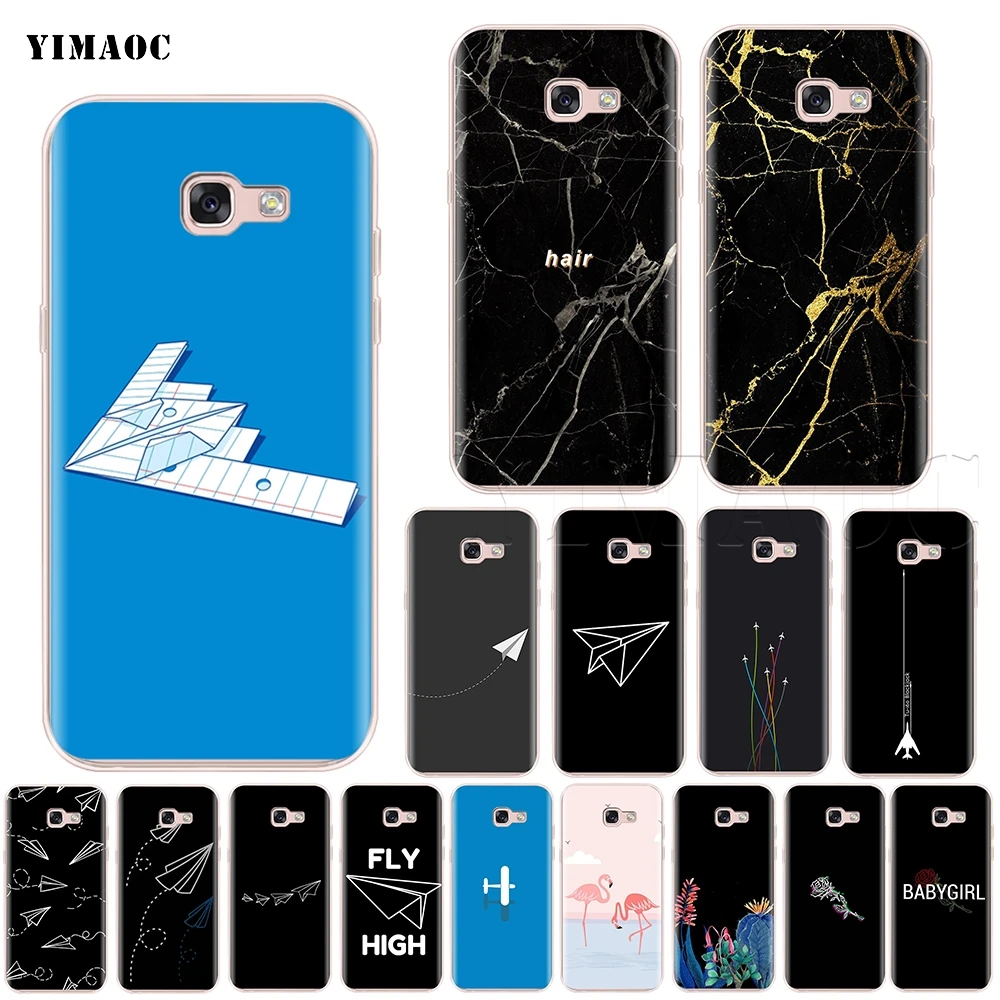 

YIMAOC Minimal Flying Paper Plane Silicone Case for Samsung Galaxy A7 A8 A9 A10 A20 A30 A40 A50 A70 M10 M20 M30 S10e J6 Plus