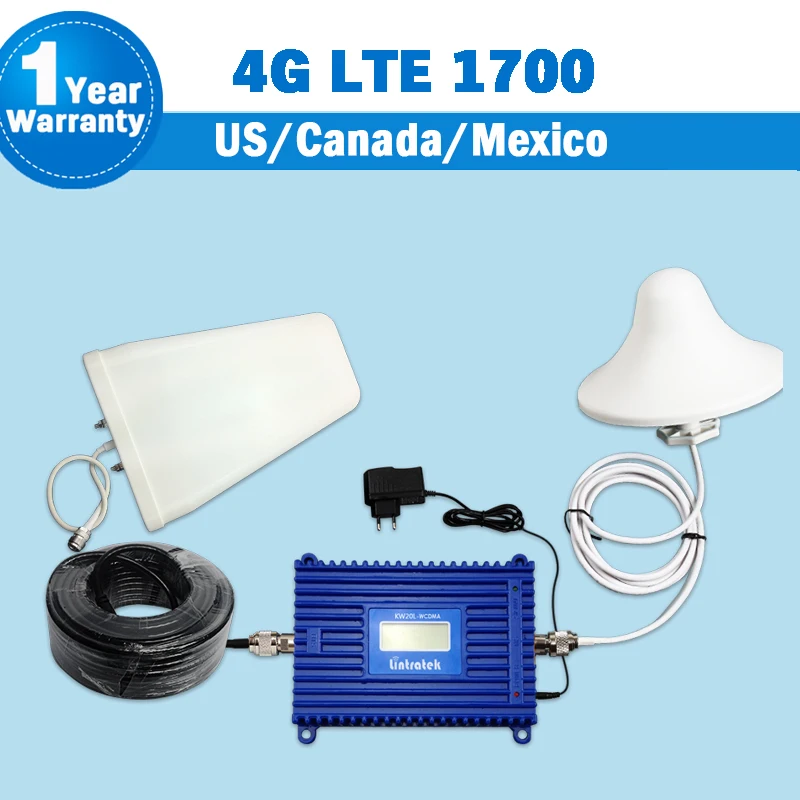 Усилитель сотового сигнала 3G 4G LTE 1700 FDD Band 4 усилитель телефона 70 дБ Gain GSM UMTS МГц