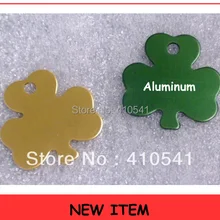 DHL 1000 шт/партия шамрок в форме таблички для домашних животных листок клевера собака кошка идентификационные бирки алюминиевый сплав подвеска для животных смешанные цвета