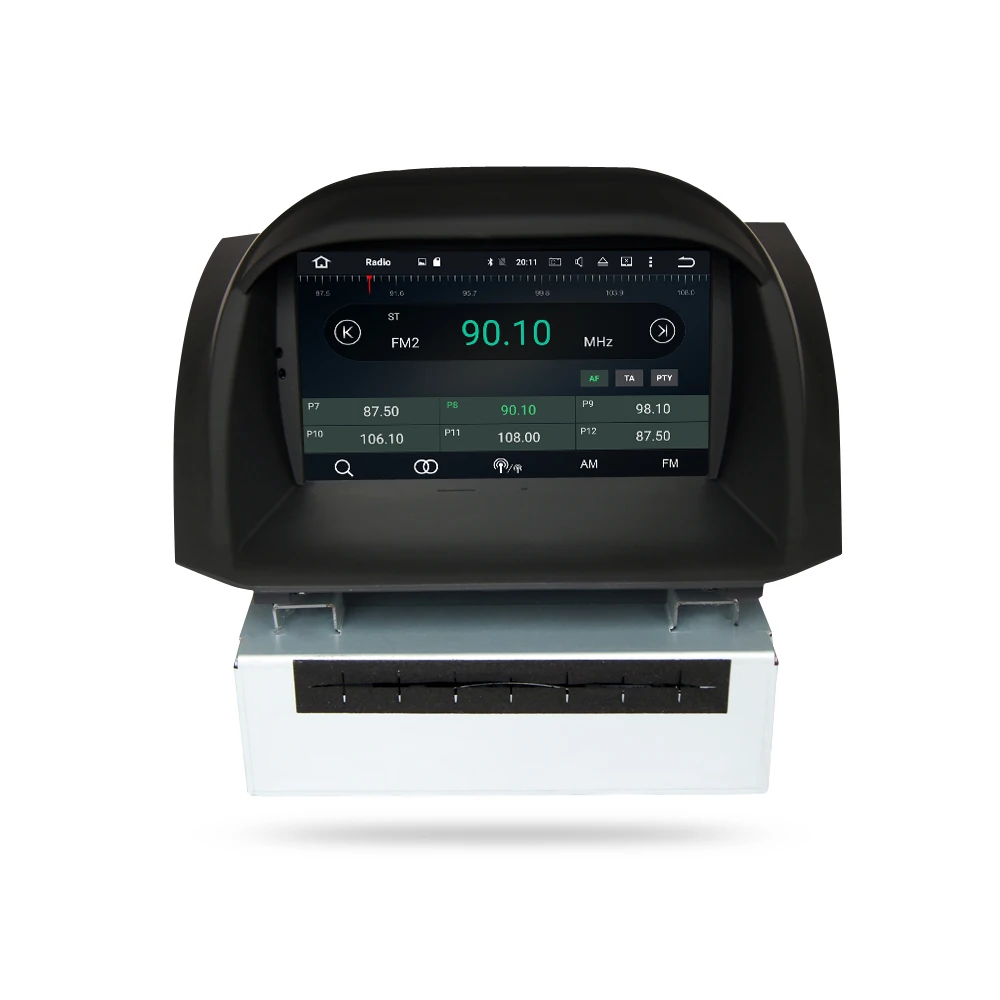 Discount 4 G Android 9.0 Car DVD Stereo For Ford Fiesta 2013 2014 2015 2016 Auto Radio GPS Navigation Audio Video Multimedia headunit 4