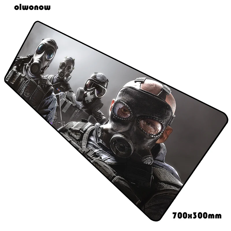 Коврик для мыши rainbow six siege, 70x30 см, игровой коврик для мыши, аниме, HD принт, офисный коврик для ноутбука, большой коврик для игры, pc gamer, коврики - Цвет: Size 700x300x2mm