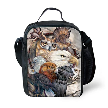 

THIKIN American Animal Style Keep Warm Lunch Bags for Student School Lunchbox Cooler Bag Kids Insulated Portable Handbag Custom
